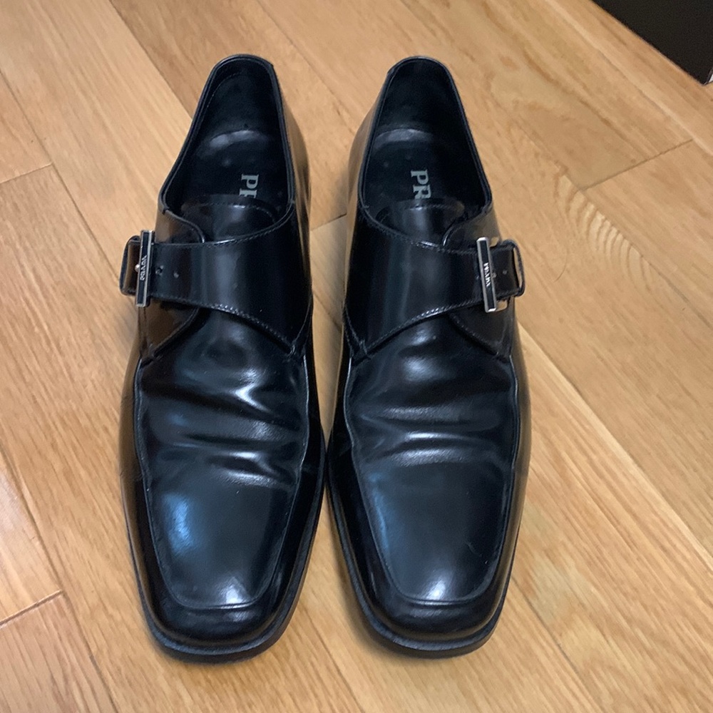 Prada classic buckles dress shoes size 7